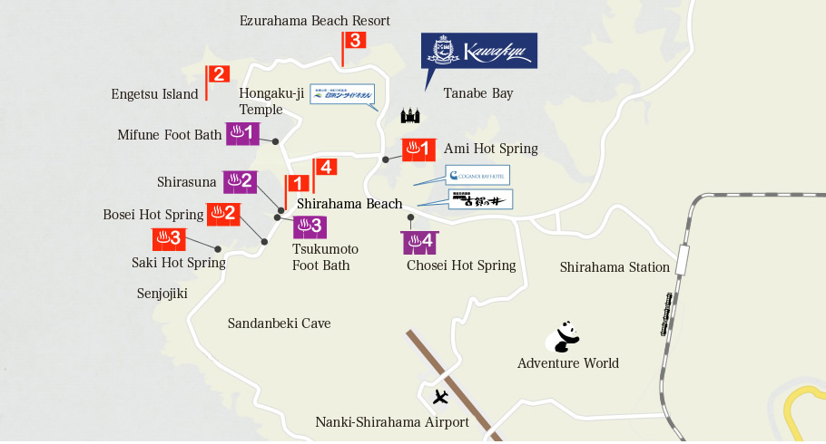 Shirahama map
