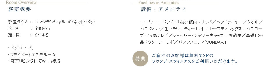 客室概要